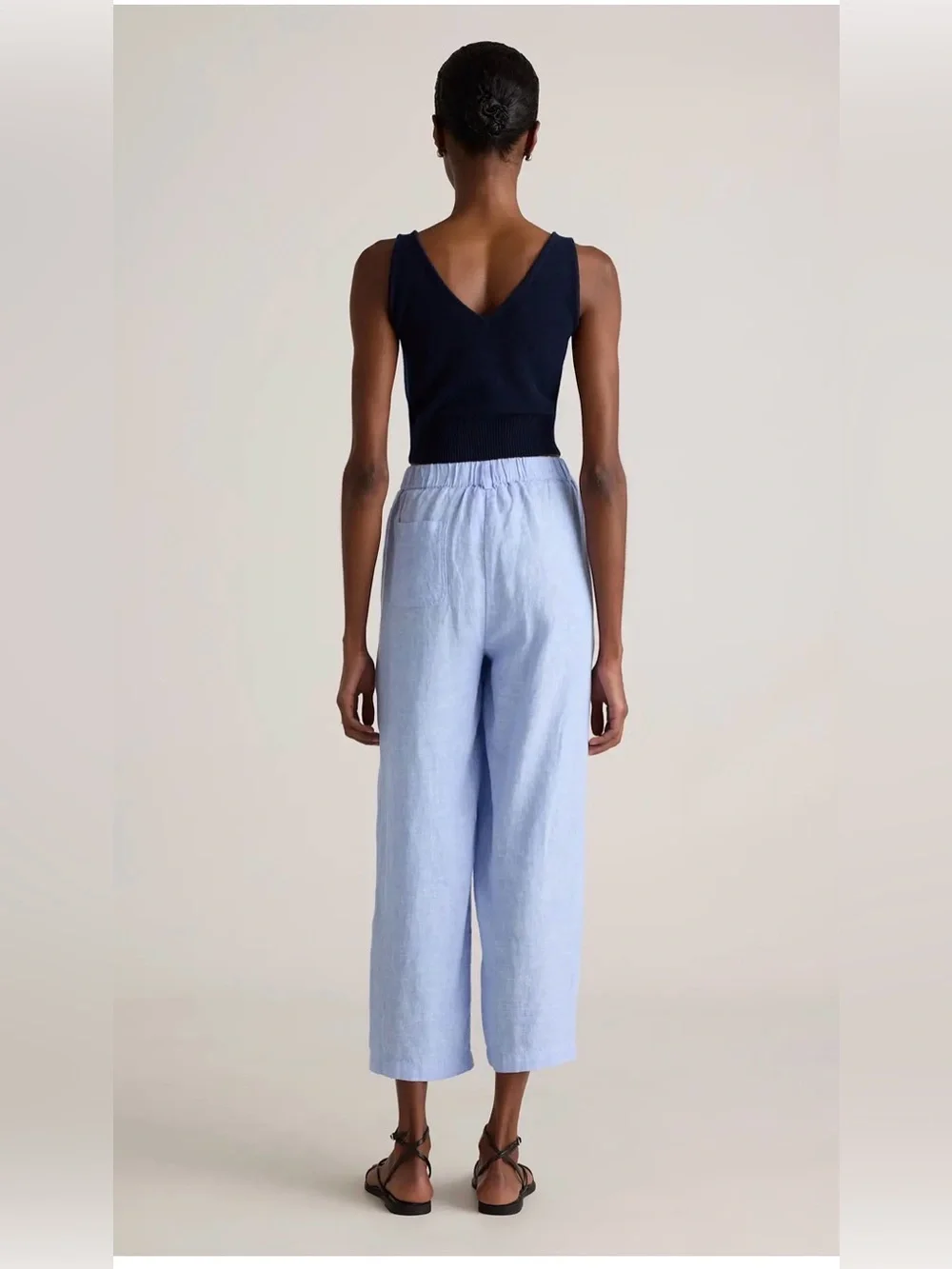 Quince 100% European Linen Pants in French Blue , Large
